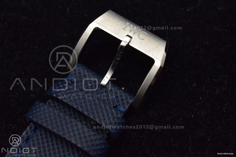 Leather Edition Strap Pilot on 1004 Dial Youthful Chrono Hand SS AZF Orange Blue 1:1 Best Blue A 0130